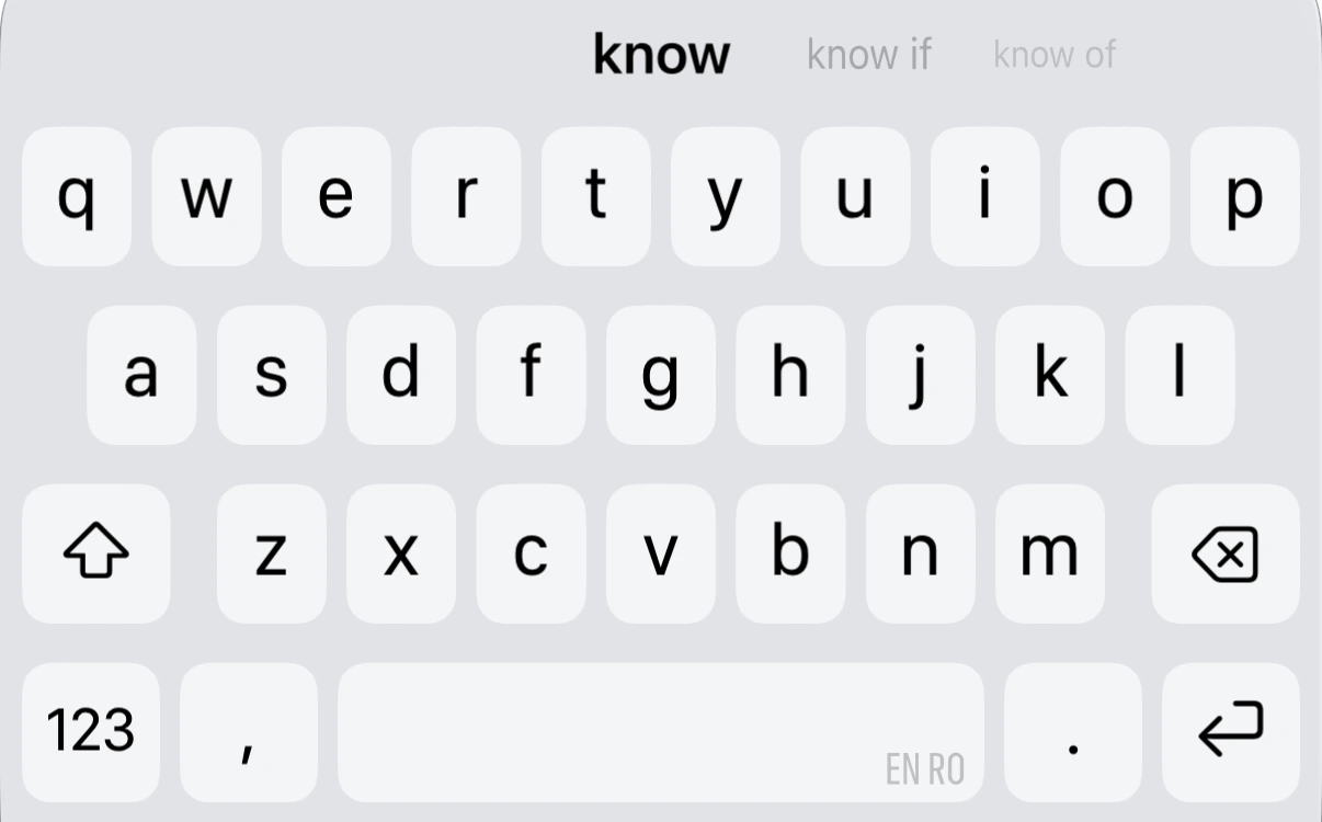 The native redink keyboard